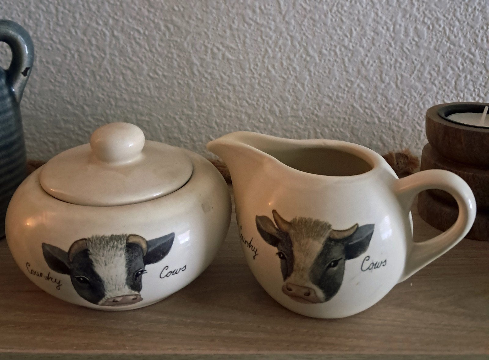 Jet ter Steege Roomstel country cows landelijk, Ophalen, Overige typen, Zo goed als nieuw, Overige stijlen