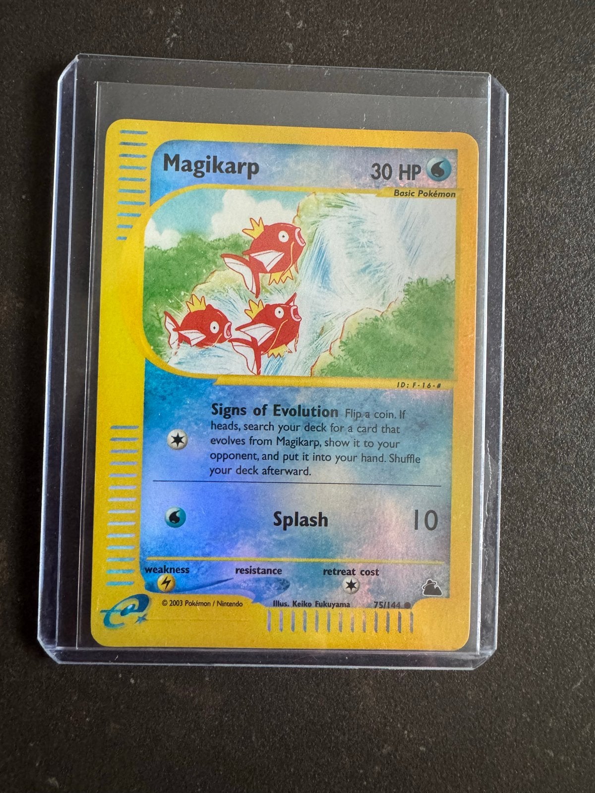 Magikarp Skyridge Reverse Holo Pokémon Kaart, Ophalen, Zo goed als nieuw, Losse kaart, Foil