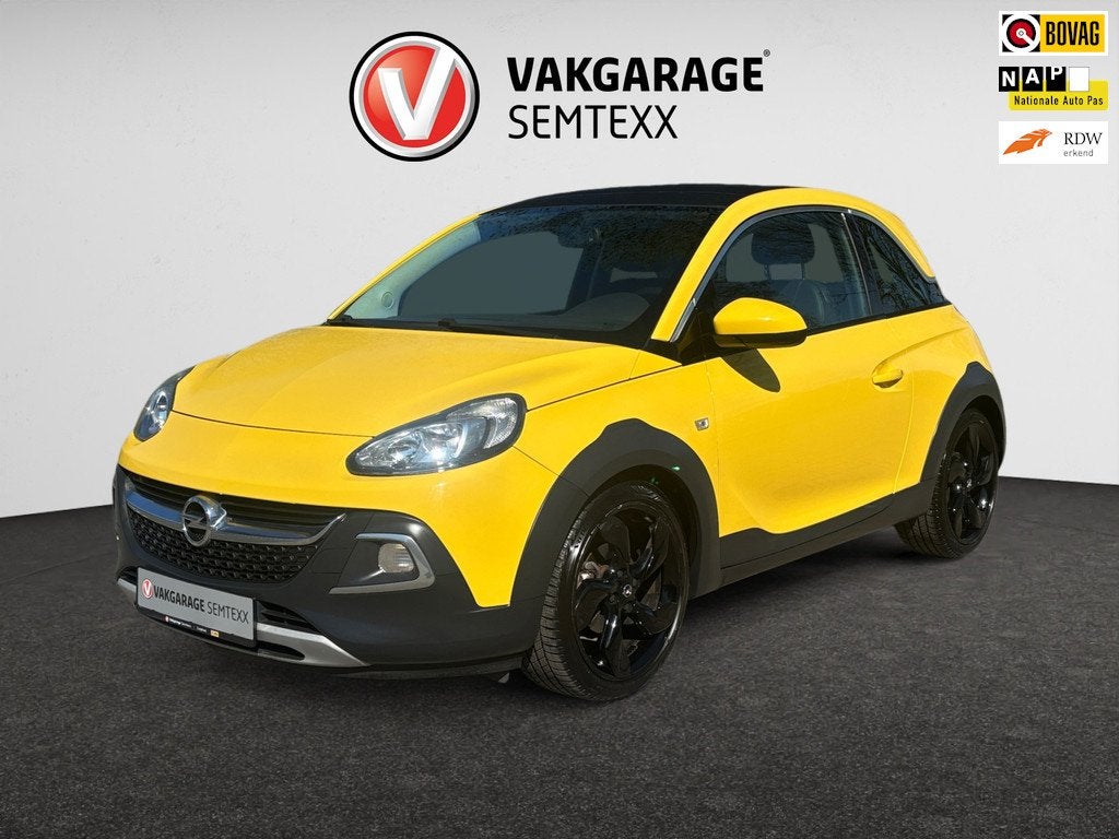 Opel ADAM 1.0 Turbo Rocks Cabrio| Org NL | 2de Eig | Clima |, Auto's, Opel, Voorwielaandrijving, 1041 kg, 4 stoelen, Leder en Stof