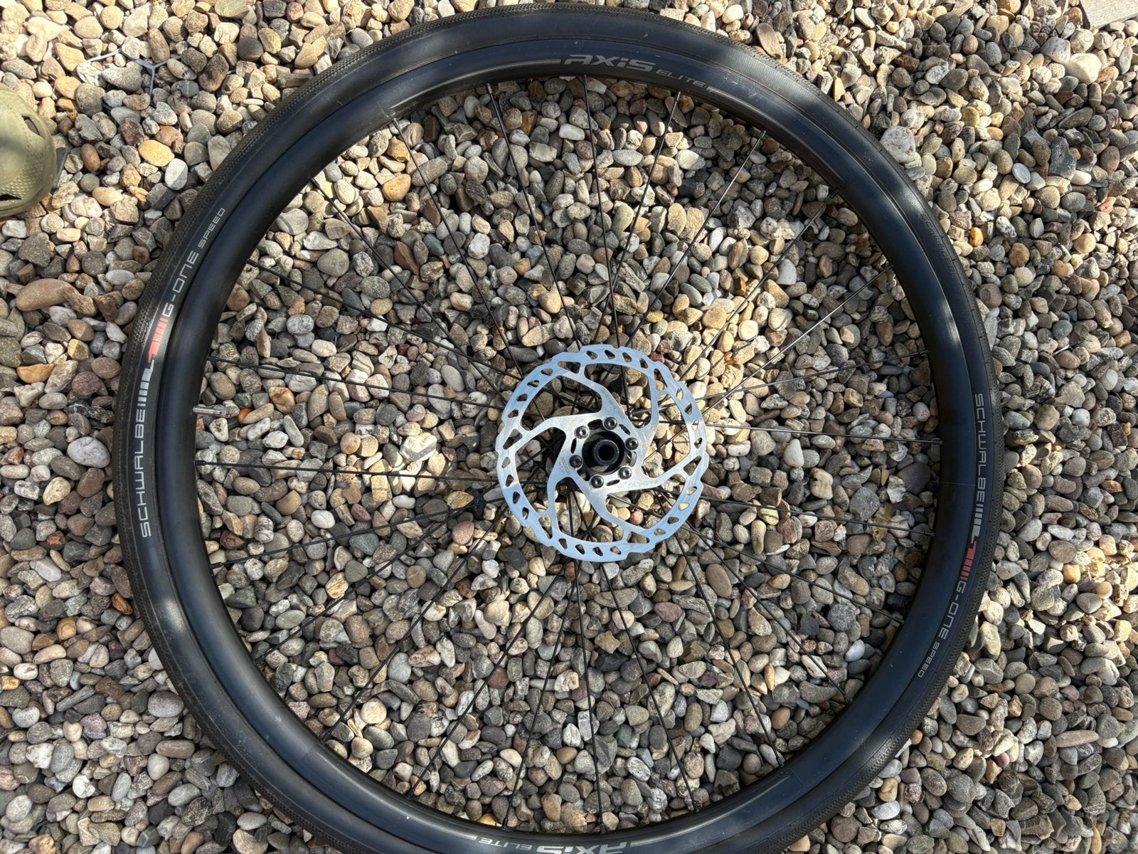 Set race wielen axis elite met gravelbanden schwalbe G-One, Ophalen, Zo goed als nieuw, Racefiets