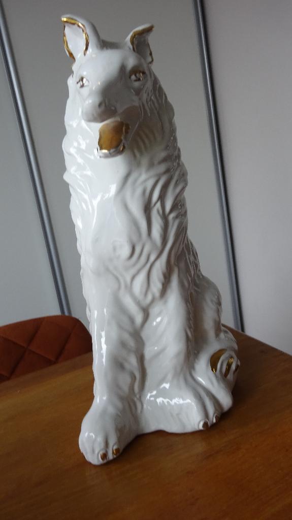 Honden Beeld Van Aardewerk., Verzamelen, Beelden en Beeldjes, Ophalen of Verzenden, Zo goed als nieuw, Dier