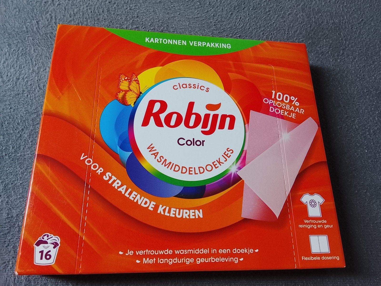 Robijn Color Wasmiddeldoekjes  Voor Stralende Kleuren, Huis en Inrichting, Ophalen of Verzenden, Schoonmaakmiddel