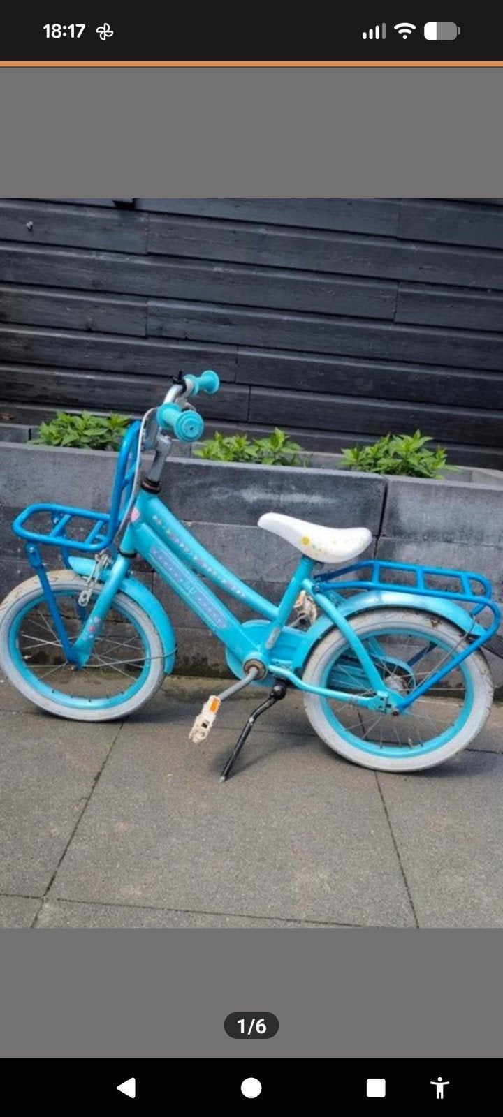 Lief! Kinderfiets 16 inch met voorrekje, Fietsen en Brommers, Fietsen | Kinderfietsjes, Ophalen