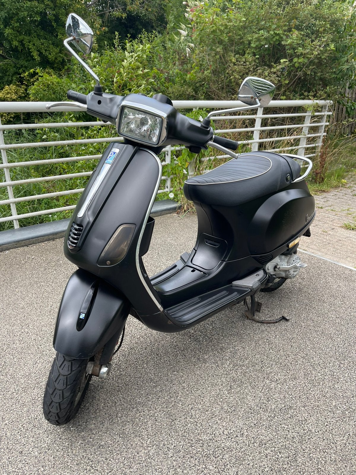 Vespa S Sport 50 4T (2013) – Matte zwart – Blauw kenteken, Ophalen, Gebruikt, Benzine, Vespa LX