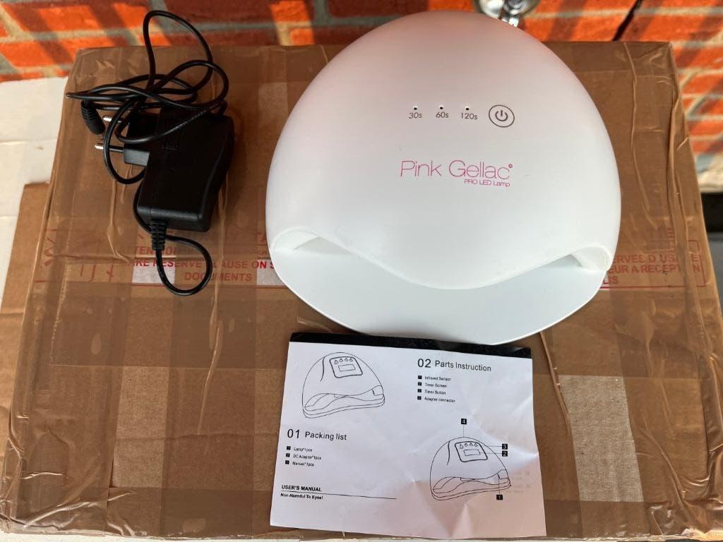 PinkGellac Premium LED lamp (ZGAN), Wit, Ophalen of Verzenden, Zo goed als nieuw, Handen en Nagels
