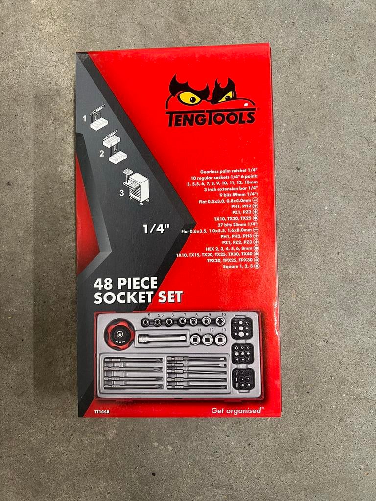Teng Tools Dop- en bitsenset, Ophalen of Verzenden, Nieuw