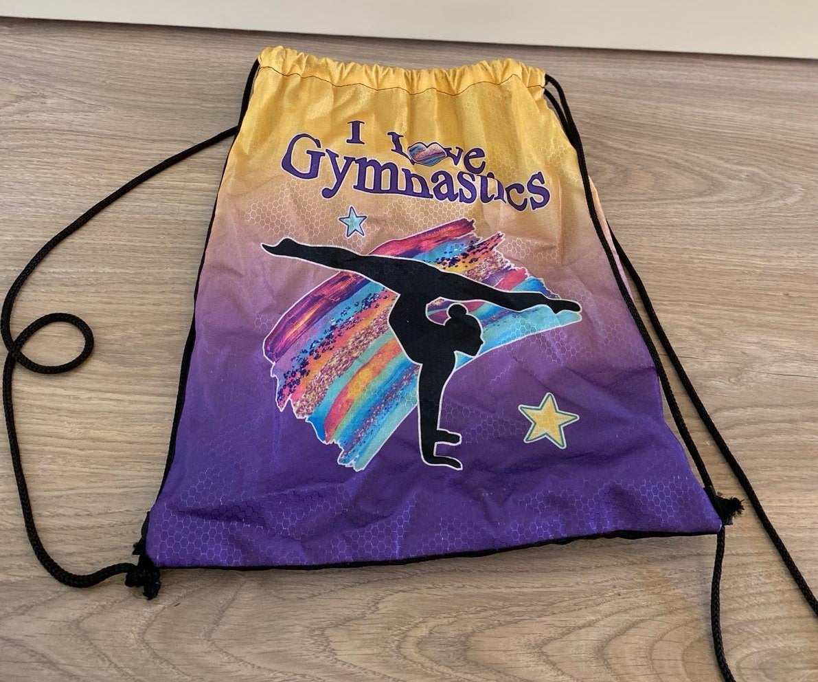 Gymtas "I love Gymnastics" - Perfect voor turnen, Ophalen of Verzenden, Gebruikt, Meerkleurig, Overige typen