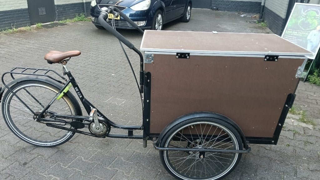 Goed onderhouden Troy De Lux bakfiets, Ophalen, 4 kinderen of meer