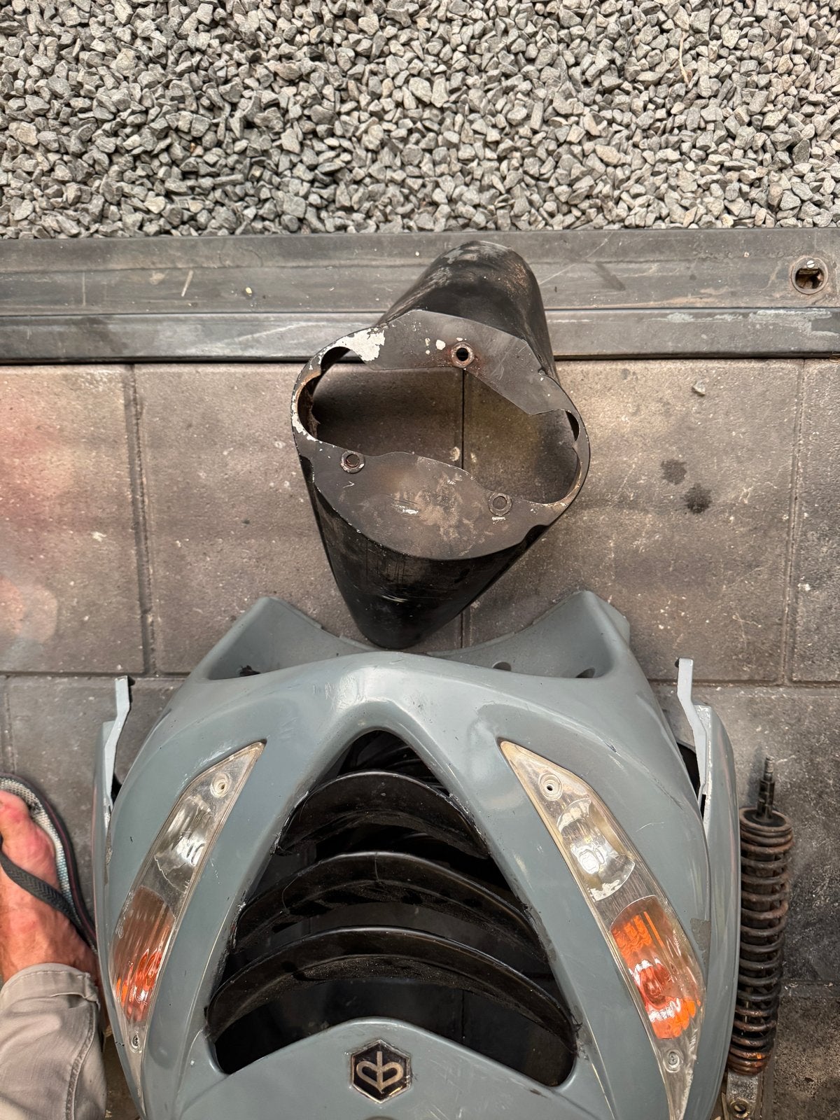 Piaggio Zip Kappenset, Schokbreker en Lampen, Ophalen, Gebruikt, Kap, Piaggio