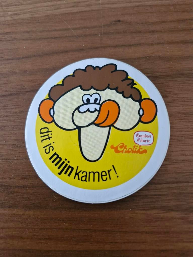 6640  Gouda's Glorie Cholito sticker 'dit is mijn kamer!', Verzamelen, Ophalen of Verzenden, Gebruikt