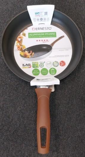 koekenpanErnesto Koekenpan Ø24 cm - alle warmtebronnen, Ophalen of Verzenden, Nieuw, Rvs