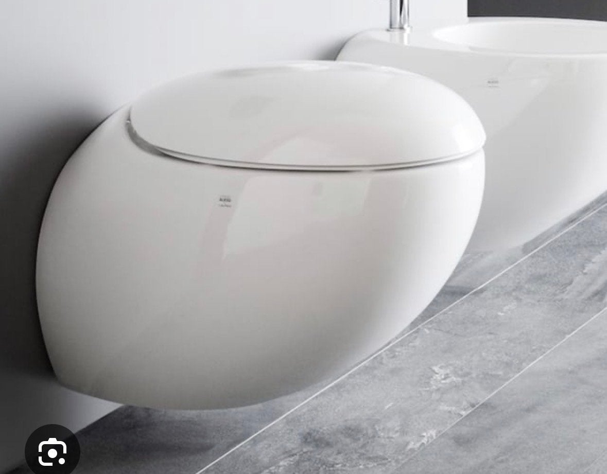 Drie Laufen Alessi One hangend Toiletten / wastafels alessi, Ophalen, Zo goed als nieuw, Steen, Toilet