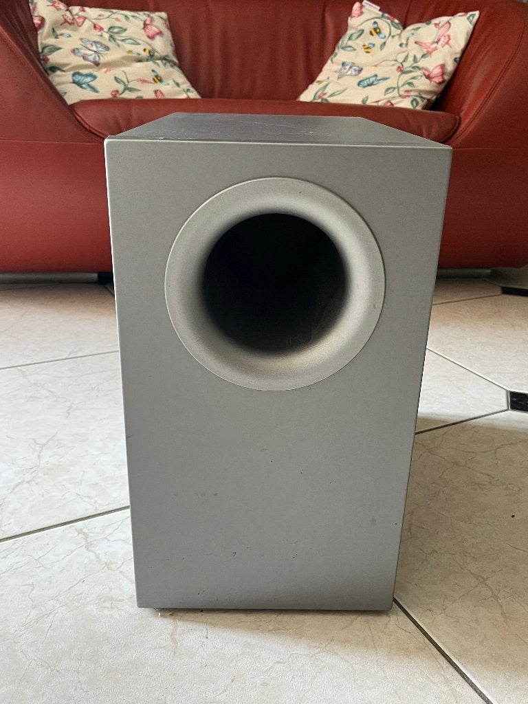 Tannoy FX5.1 subwoofer met 5 satellietspeakers, Ophalen, Gebruikt, Surroundset, Overige merken