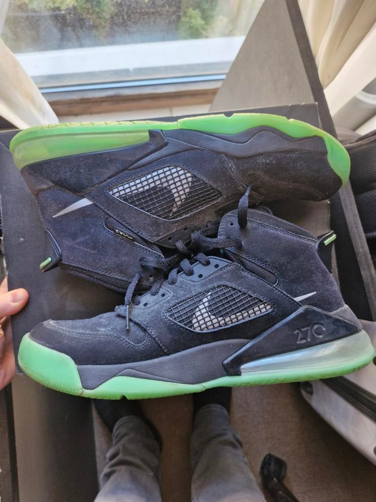 Nike Jordan Mars 270 Green Glow - Maat EU46, Ophalen of Verzenden, Zo goed als nieuw, Overige kleuren