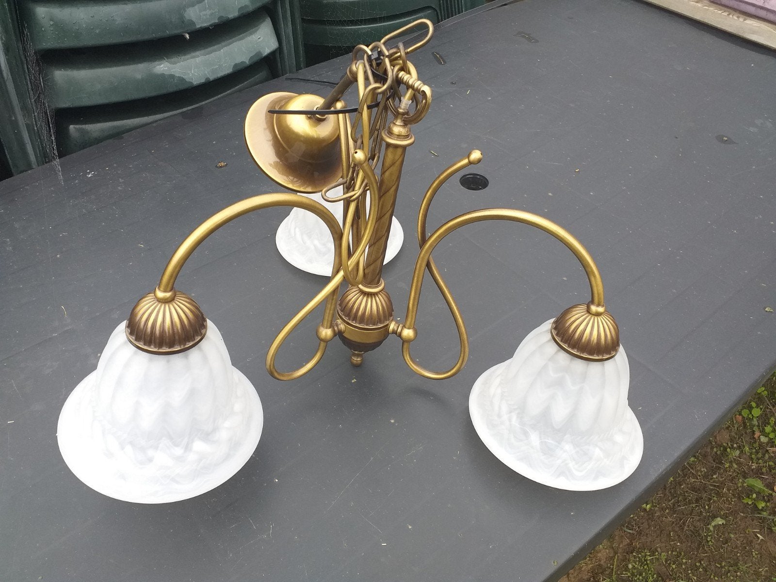 leuke messing lamp, Huis en Inrichting, Ophalen of Verzenden