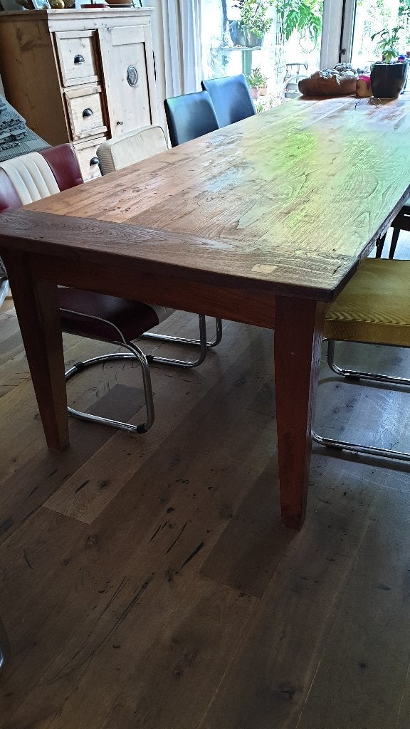 Grote eettafel voor 12 personen - 3m lang-1m diep, Huis en Inrichting, Tafels | Eettafels, Ophalen, Gebruikt, 100 tot 150 cm, 200 cm of meer