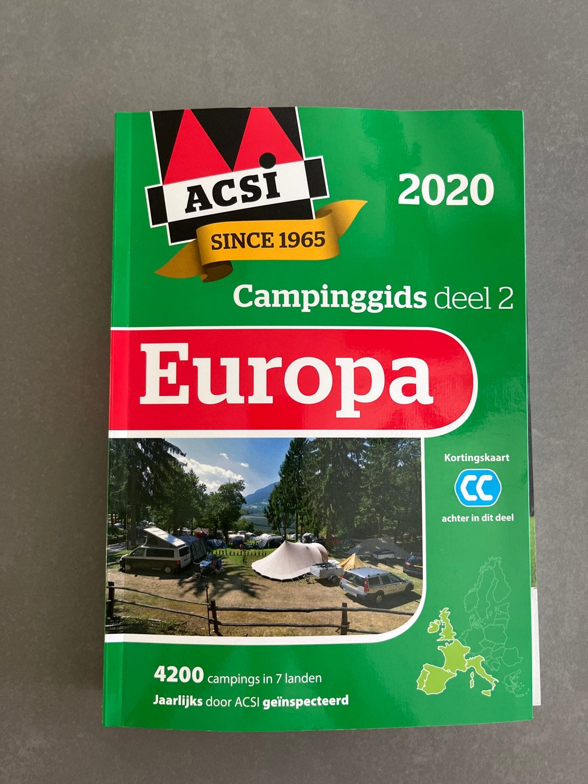 ACSI Campinggids Europa 2020 Deel 2, Ophalen, Budget, Europa, Nieuw