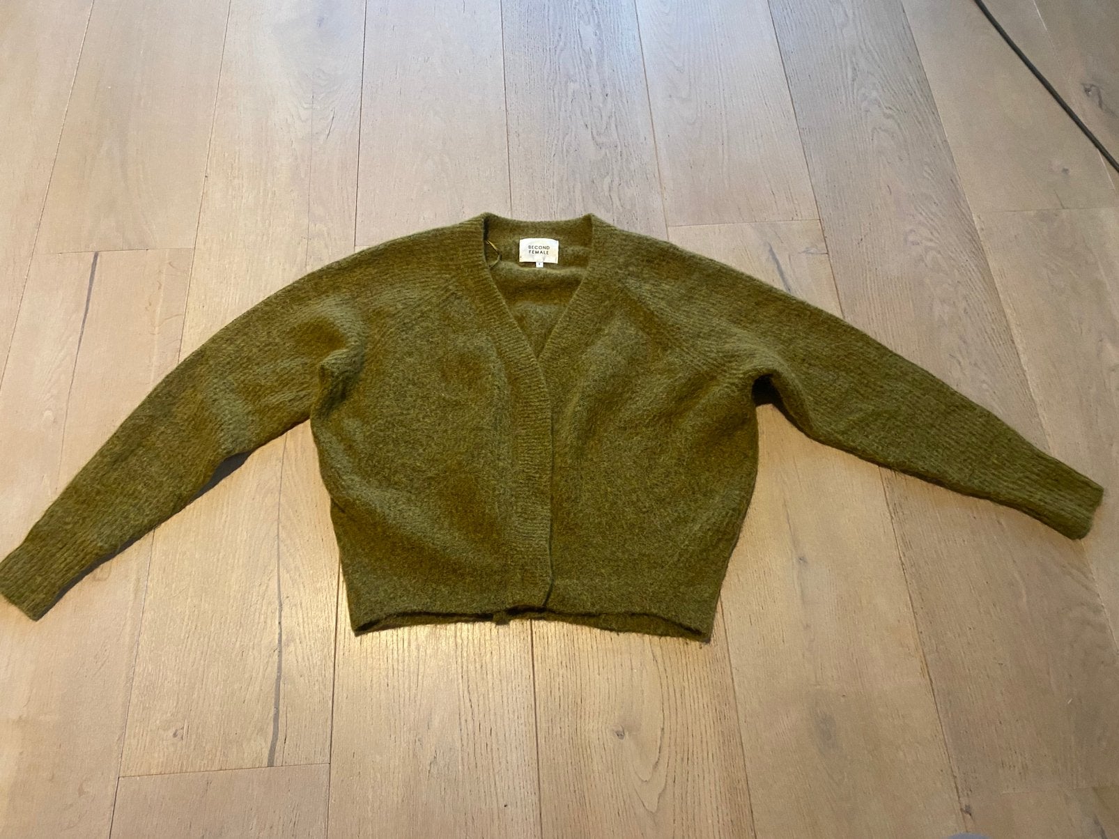 Second female vest mohair wol S nieuwstaat, Kleding | Dames, Ophalen of Verzenden, Zo goed als nieuw, Maat 36 (S), Groen