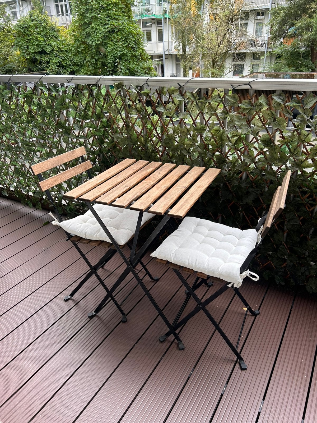 TÄRNÖ Table+2 chairs, outdoor, IKEA, Ophalen, Zo goed als nieuw, Aluminium, 2 zitplaatsen