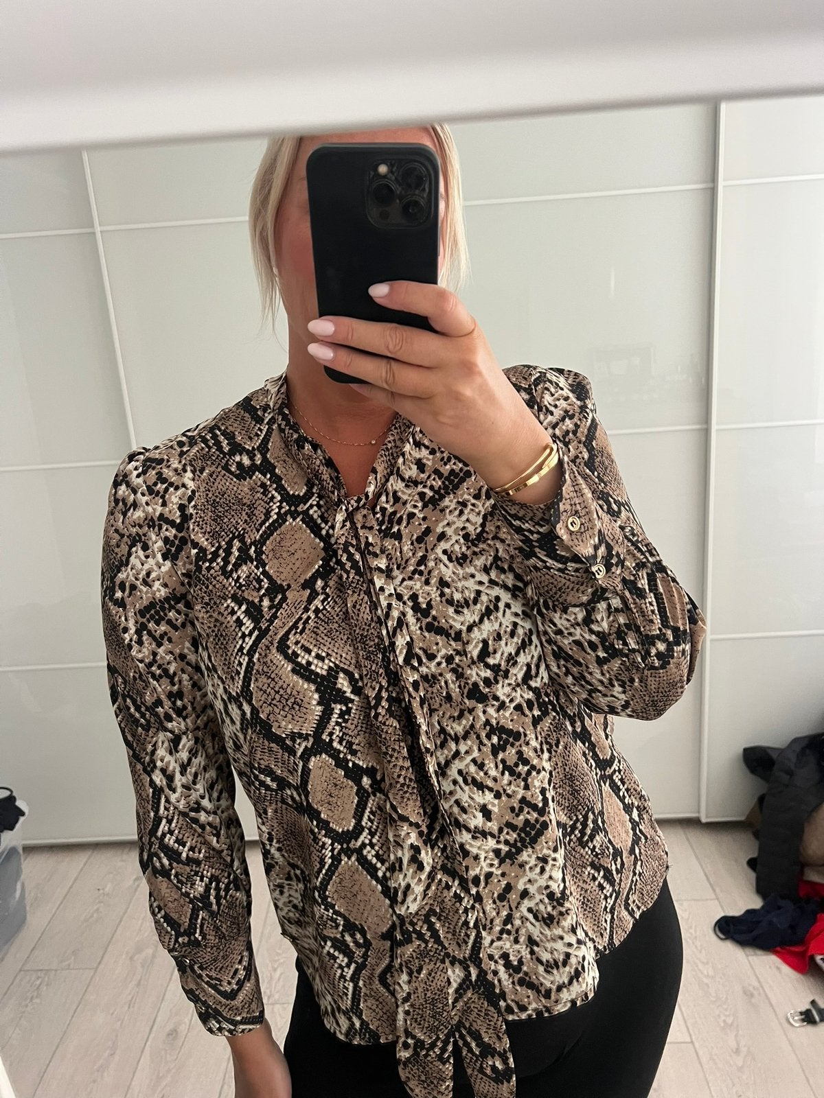 Delousion blouse bruin maat L, Ophalen of Verzenden, Zo goed als nieuw, Maat 38/40 (M), Bruin