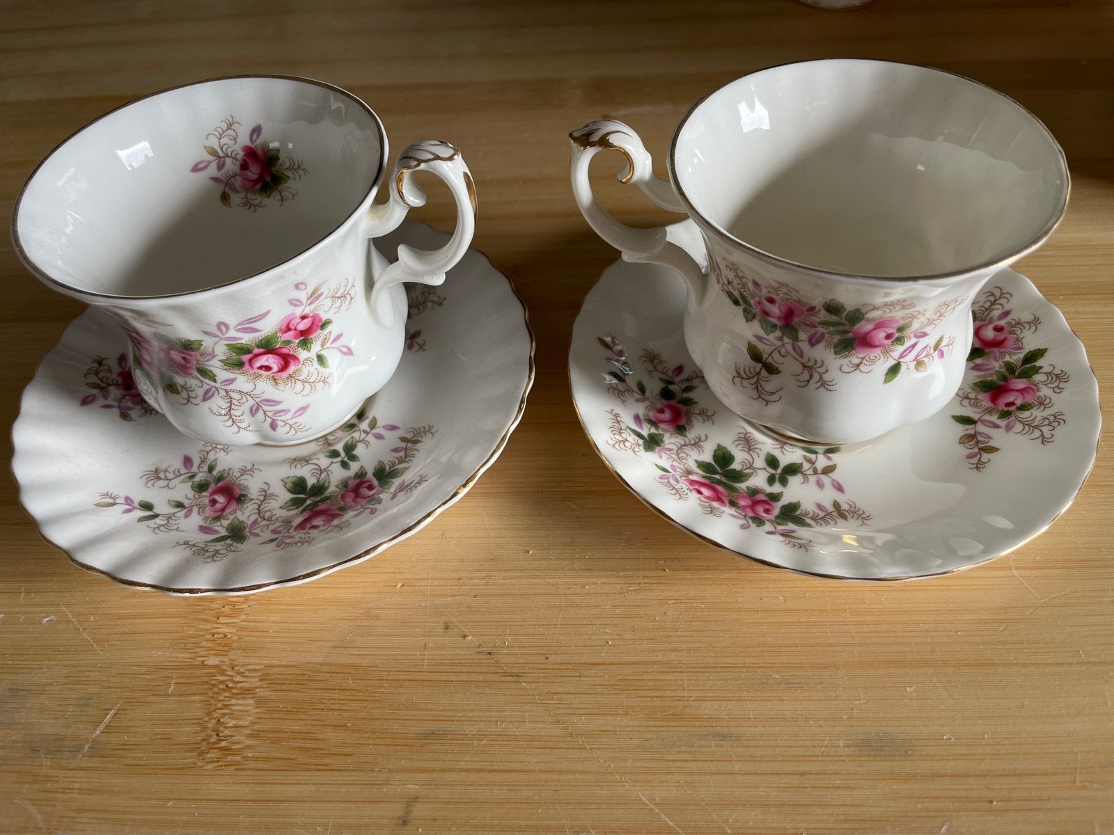 Royal Albert Lavender Rose kop en schotel set (2 stuks), Ophalen of Verzenden