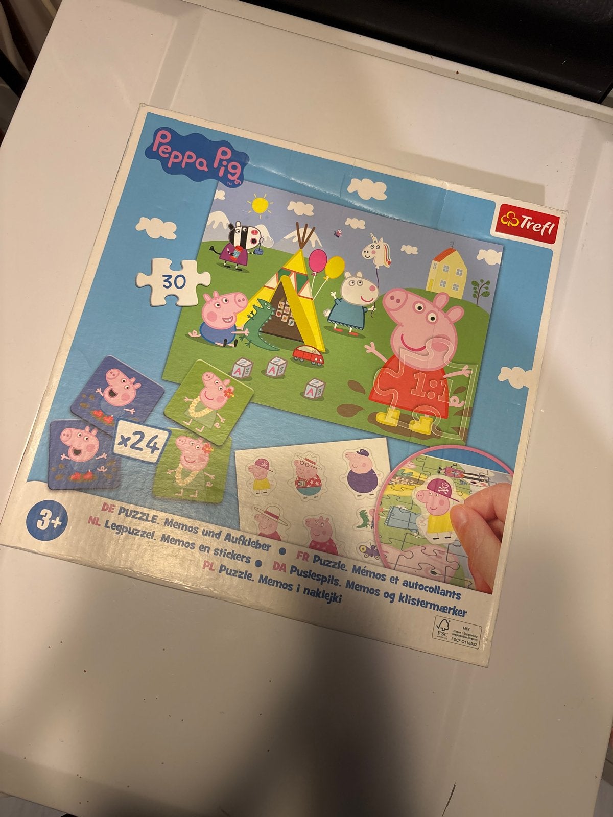 Peppa Pig Legpuzzel, Memos en Stickers - Trefl, Ophalen of Verzenden, 10 tot 50 stukjes, Zo goed als nieuw, 2 tot 4 jaar