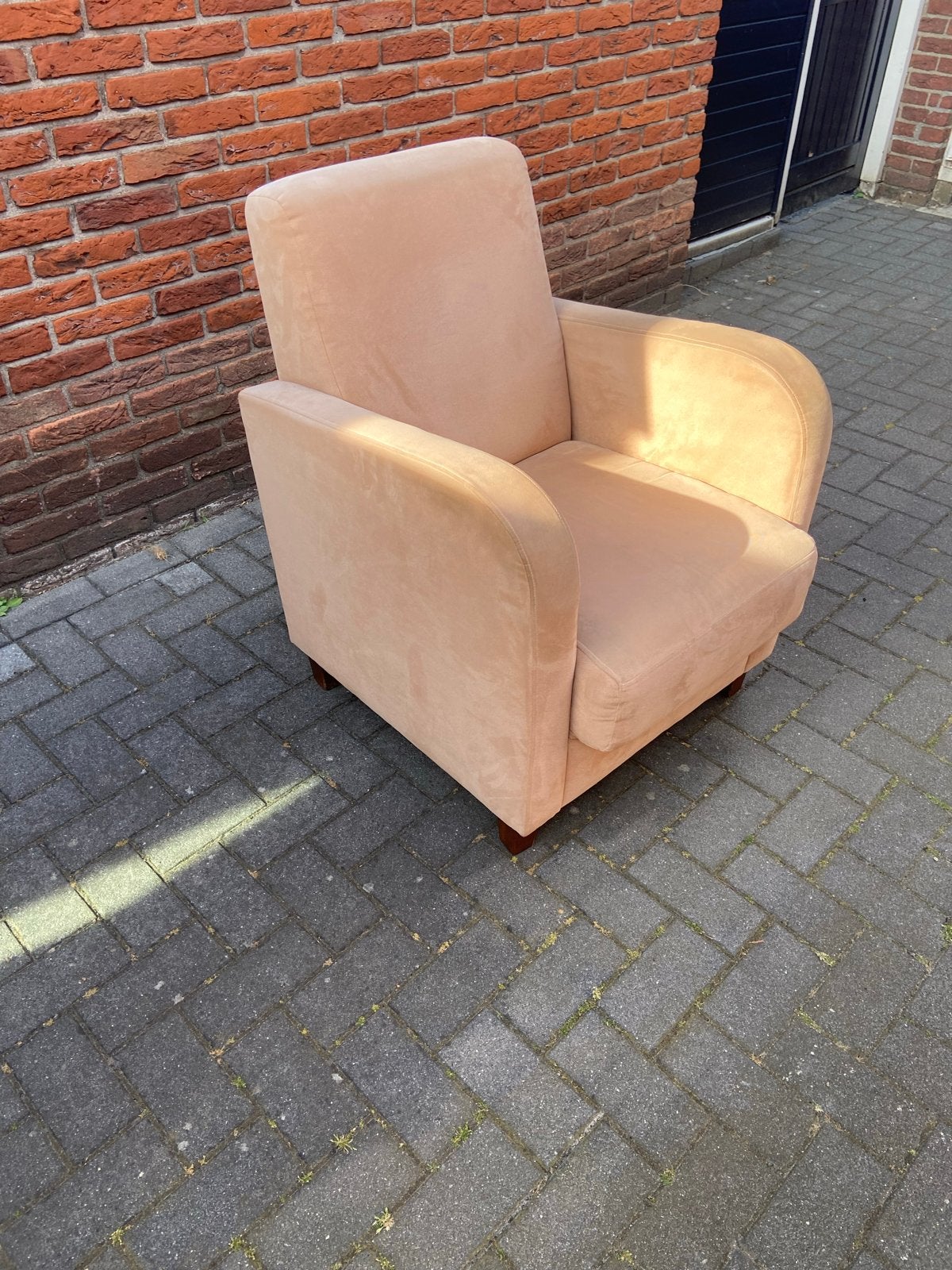 Comfortabele fauteuil 2 stuks, Ophalen, Gebruikt, 75 tot 100 cm, Stof