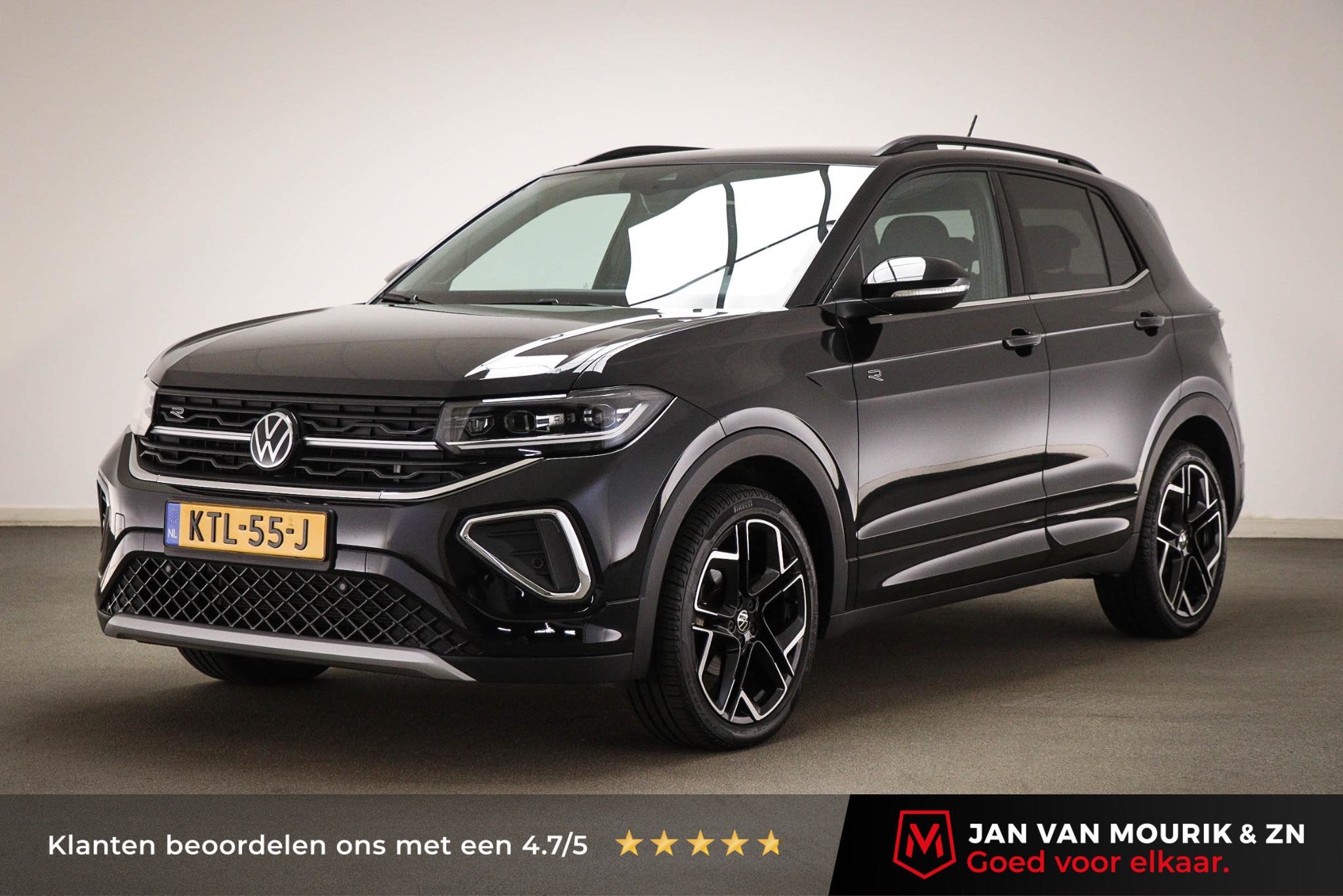 Volkswagen T-Cross 1.0 TSI R-Line Edition | IQ LIGHT | CLIMA, Gebruikt, Met garantie (alle), 116 pk, Zwart