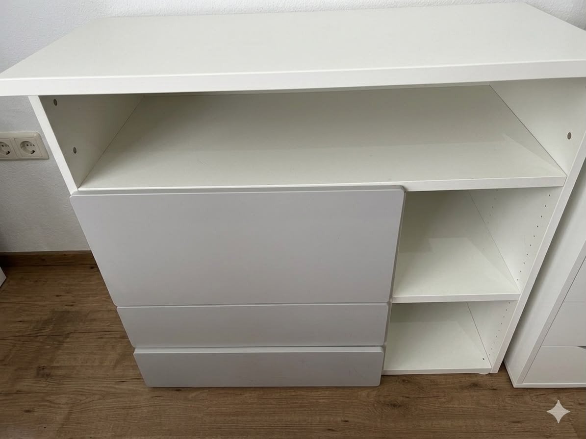 Commode met lades en opbergvakken, Gebruikt, 50 tot 70 cm, Ophalen of Verzenden, 100 cm of meer