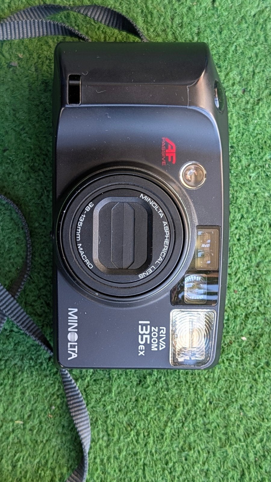 Minolta Riva Zoom 135 EX Compact Camera, Ophalen of Verzenden, Zo goed als nieuw, Compact, Minolta