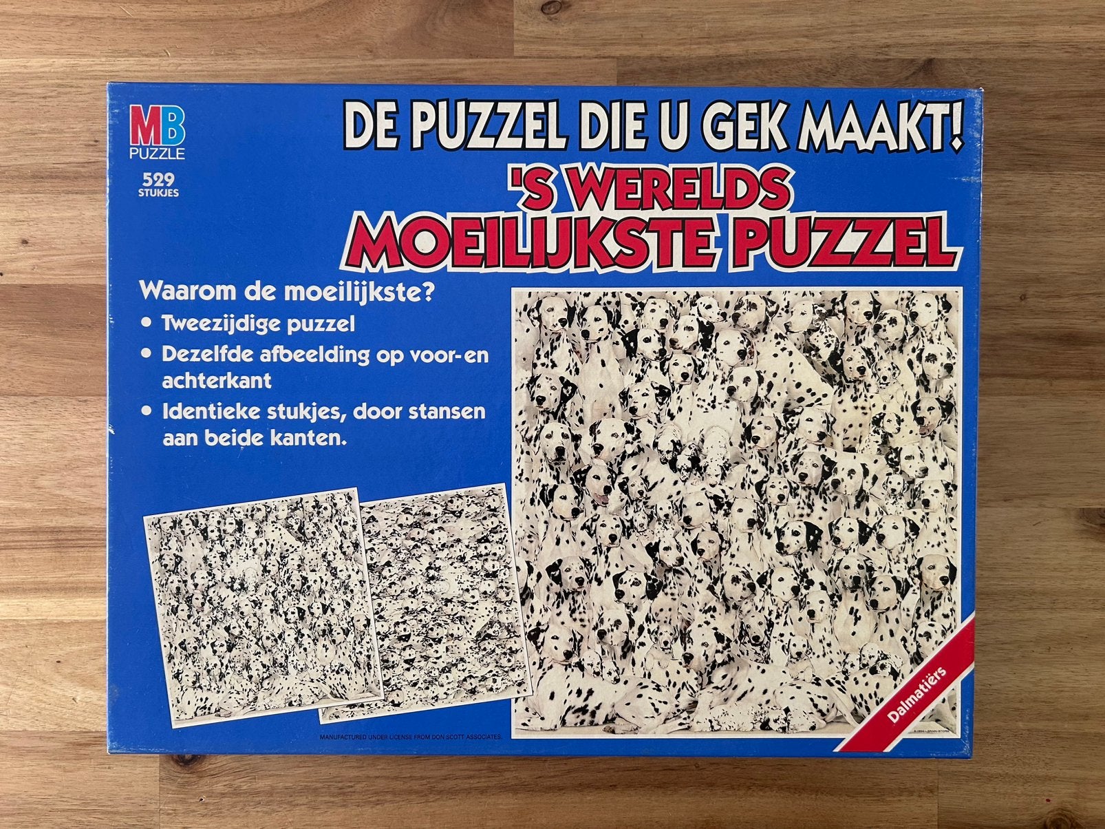 Dubbelzijdige puzzel Dalmatiërs, Ophalen, 500 t/m 1500 stukjes, Zo goed als nieuw