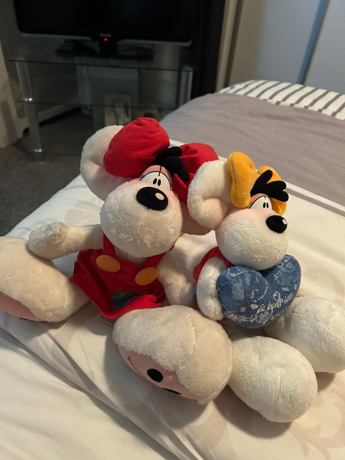 2 didlina s 30 cm en 25 cm uit jaren 90, Ophalen of Verzenden, Zo goed als nieuw, Knuffel