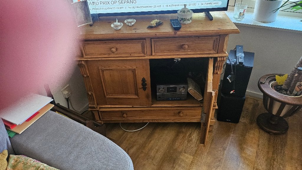 Grenen TV kast, Huis en Inrichting, Ophalen, Gebruikt, Minder dan 100 cm, Grenenhout
