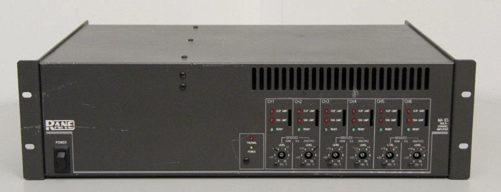 RANE MA6 Pro Multi-Channel Versterker, Overige merken, Gebruikt, Ophalen of Verzenden, 120 watt of meer
