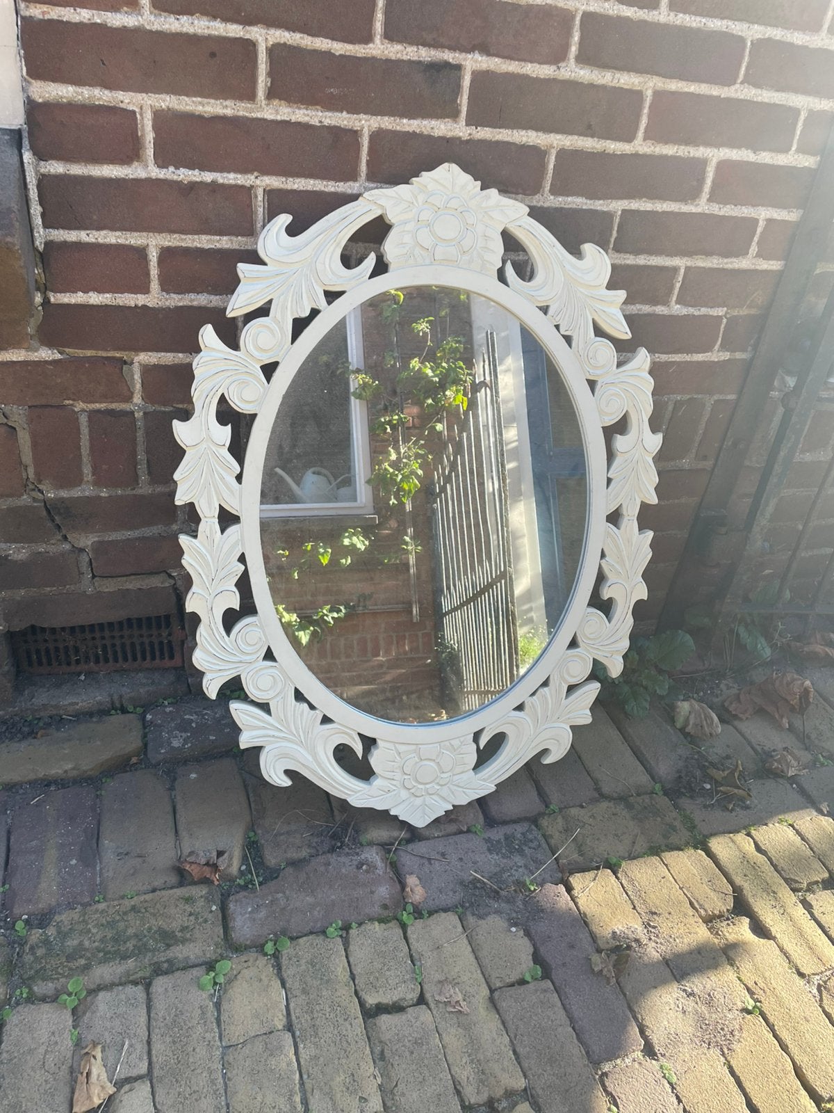 Broccante spiegel, Ophalen, Minder dan 50 cm, Zo goed als nieuw, Minder dan 100 cm