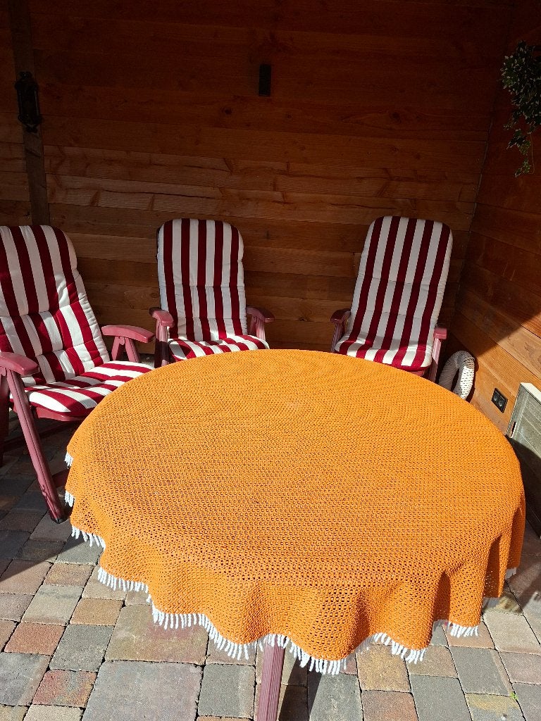 Tuintafel met 3 stoelen, Tuin en Terras, Ophalen, Gebruikt, Rond, Kunststof
