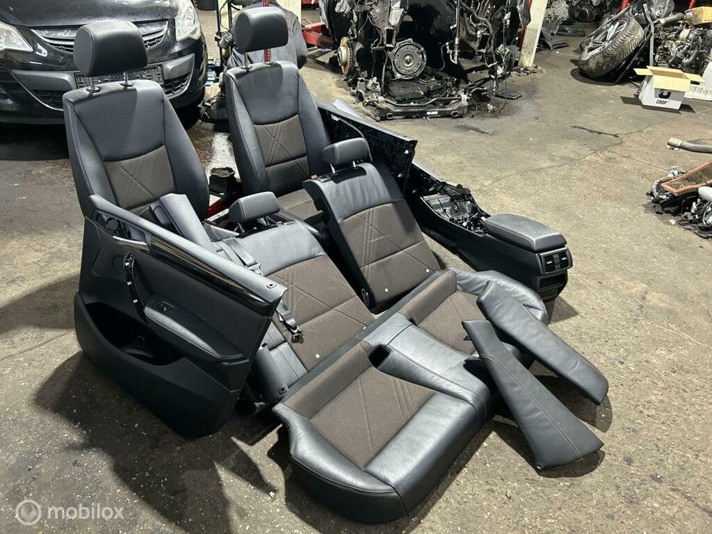 Bekleding set zwart leder/stof BMW X4 F26 ('14-'18), Auto-onderdelen, Interieur en Bekleding, Gebruikt, Ophalen of Verzenden, BMW
