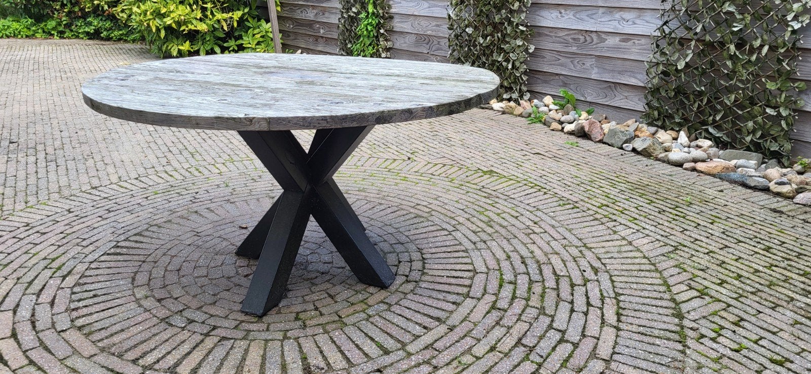 Tuintafel rond, Tuin en Terras, Ophalen, Rond, Hout