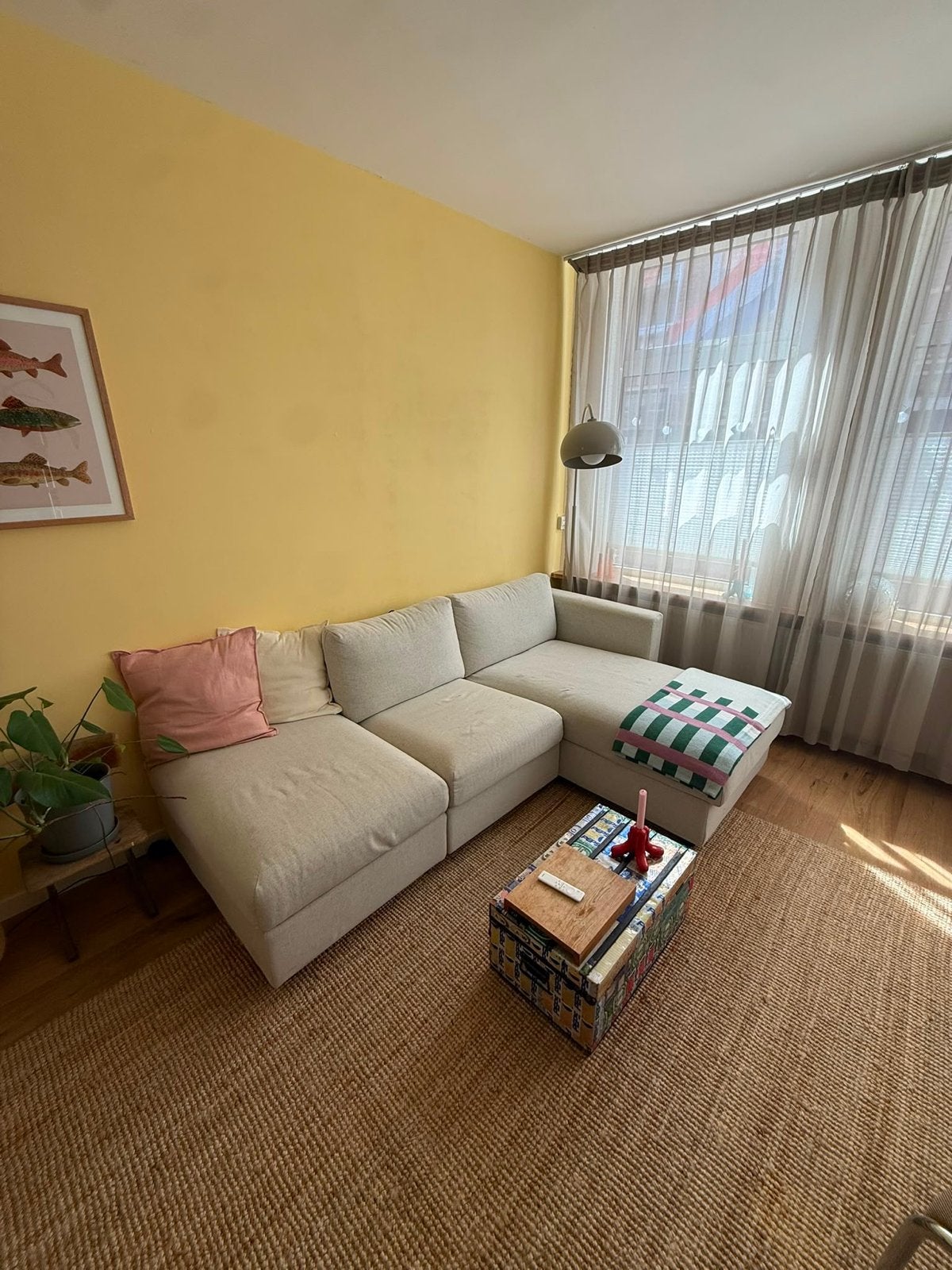 IKEA VIMLE | modulaire bank | met chaise longue, Ophalen, 250 tot 300 cm, Gebruikt, Vierpersoons of meer