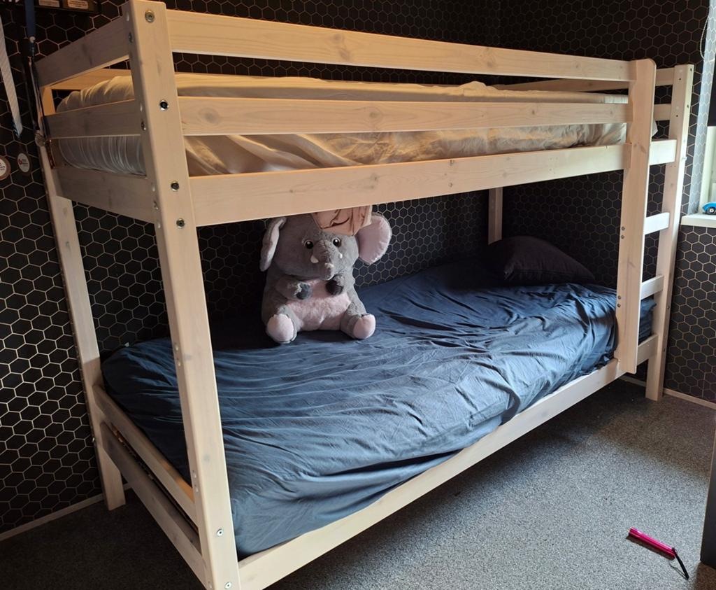 Stapelbed, Ophalen, 90 cm, 160 tot 180 cm, Tweepersoons