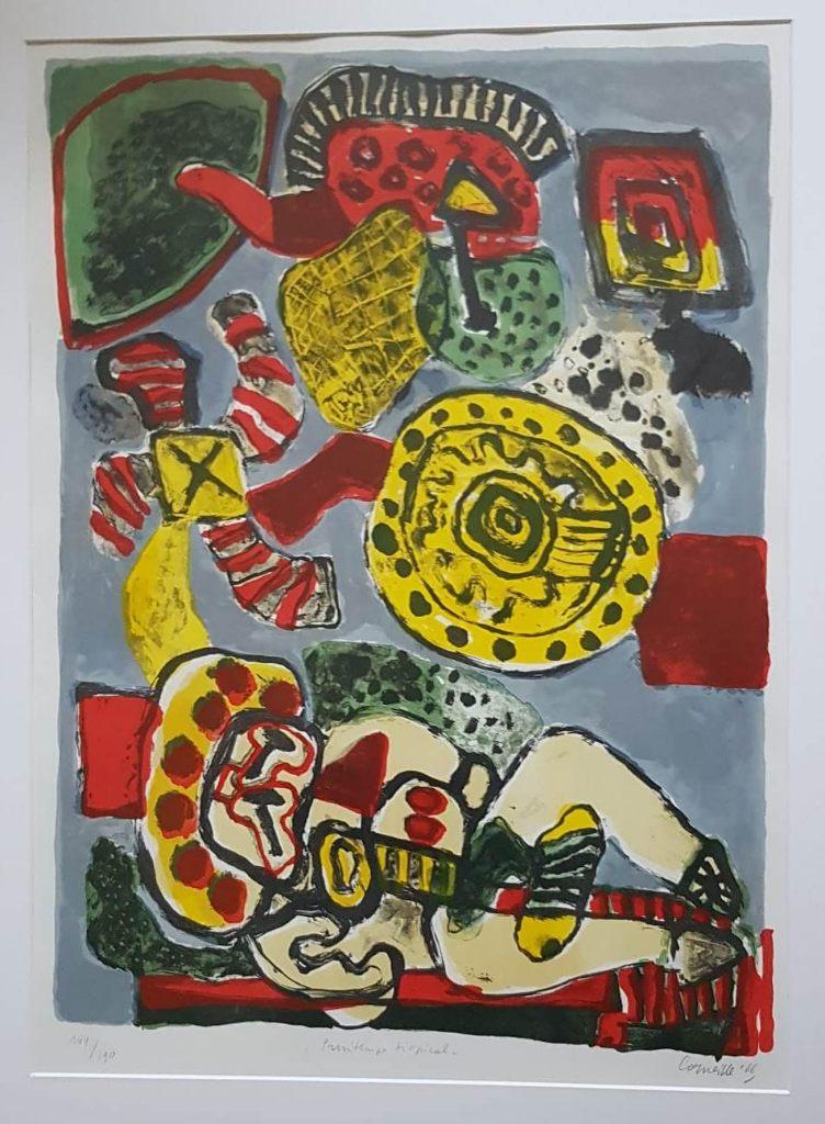 Corneille Beverloo(1922)Lithografie"Printemps Tr"Ges Gen Ged, Ophalen of Verzenden