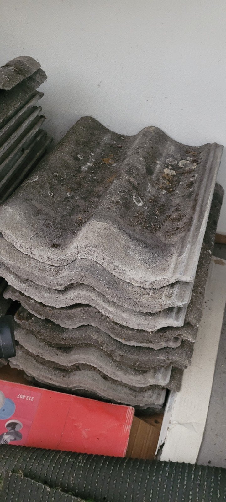Betonnen sneldek dakpannen, Ophalen, Steen of Klei, Minder dan 5 m², Dakpannen