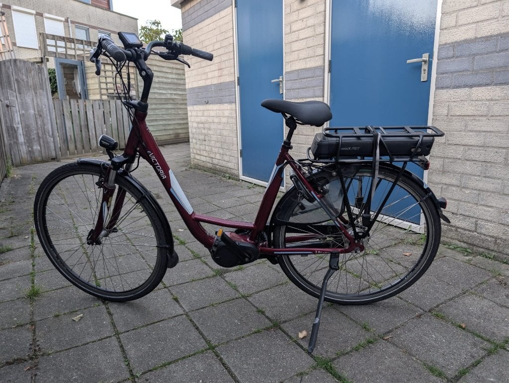 Victoria elektrische fiets middenmotor, Zo goed als nieuw, 51 tot 55 cm, 50 km per accu of meer, Ophalen