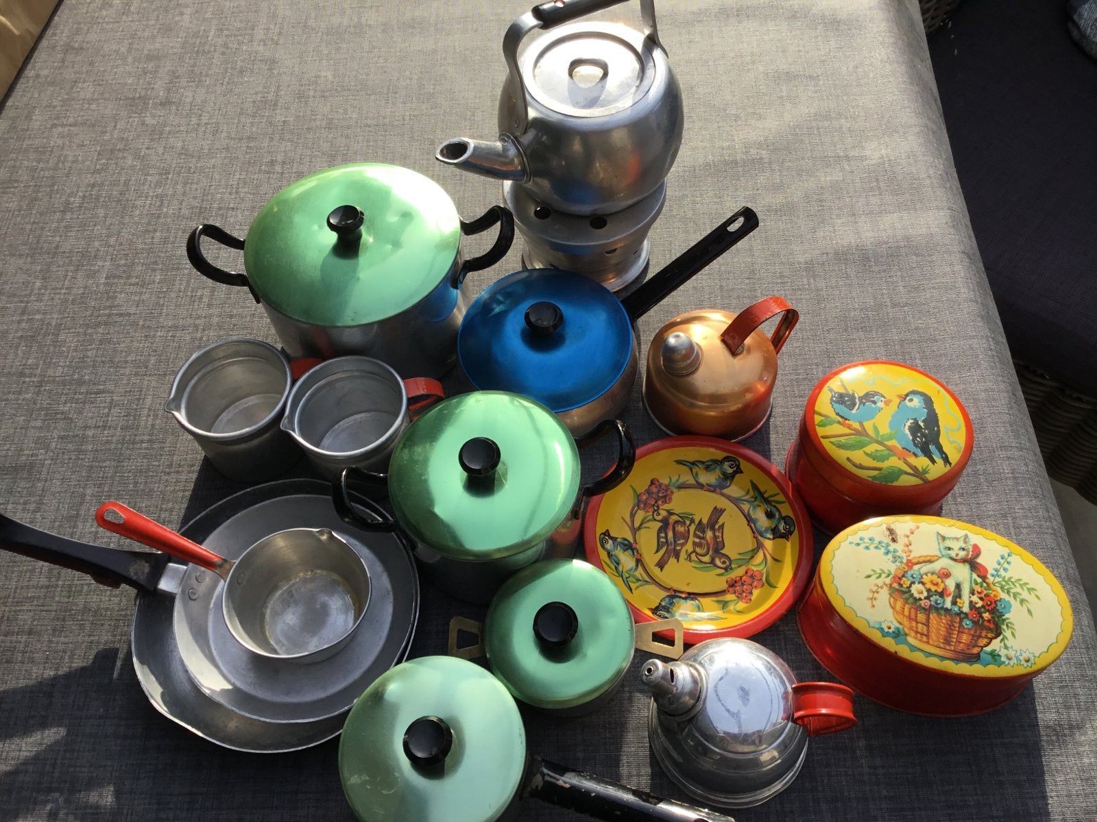 Vintage Kinderkookgerei: Aluminium & Blik Speelgoedset, Verzamelen, Ophalen of Verzenden, Gebruikt
