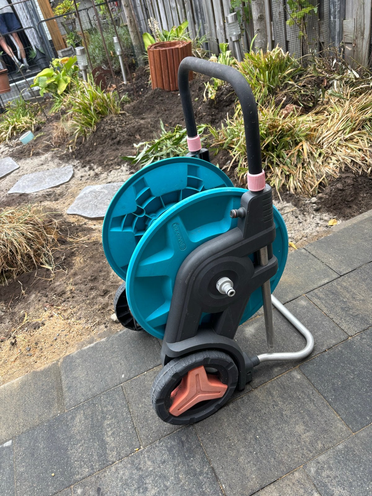 Gardena tuinslanghaspel met wielen, Tuin en Terras, Tuinslangen, Ophalen, Gebruikt, Tuinslanghaspel