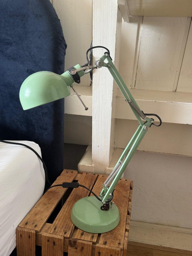 Ikea FORSA bureaulampen (2x) - groen, Ophalen, Bureaulamp, Verstelbaar, Groen
