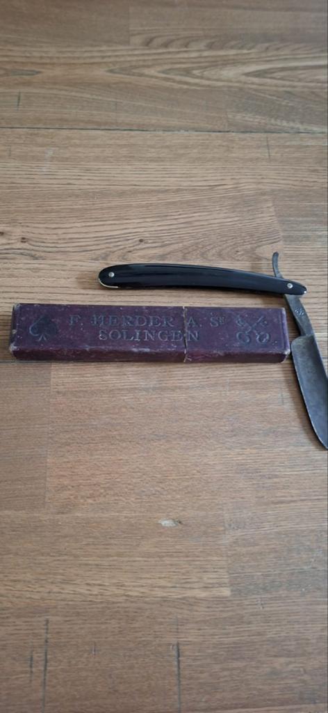 Antiek scheermes HERDER SOLINGEN, Ophalen of Verzenden