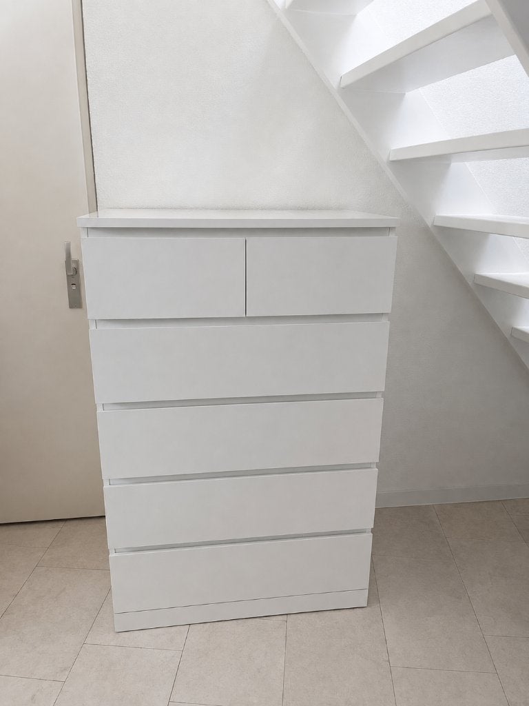 IKEA MALM ladekast – 6 lades – wit, Huis en Inrichting, Kasten | Ladekasten, Ophalen, IKEA Malm, 5 laden of meer, 100 tot 150 cm