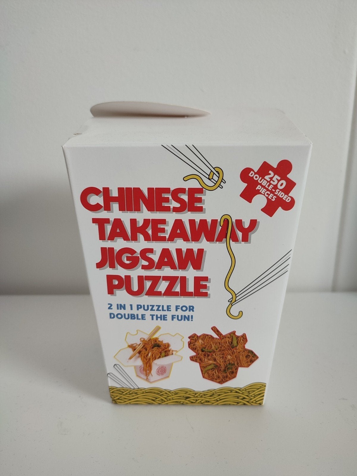 Chinese takeaway puzzel - 250 stukjes leuke dubbelzijdige ch, Ophalen of Verzenden, Minder dan 500 stukjes