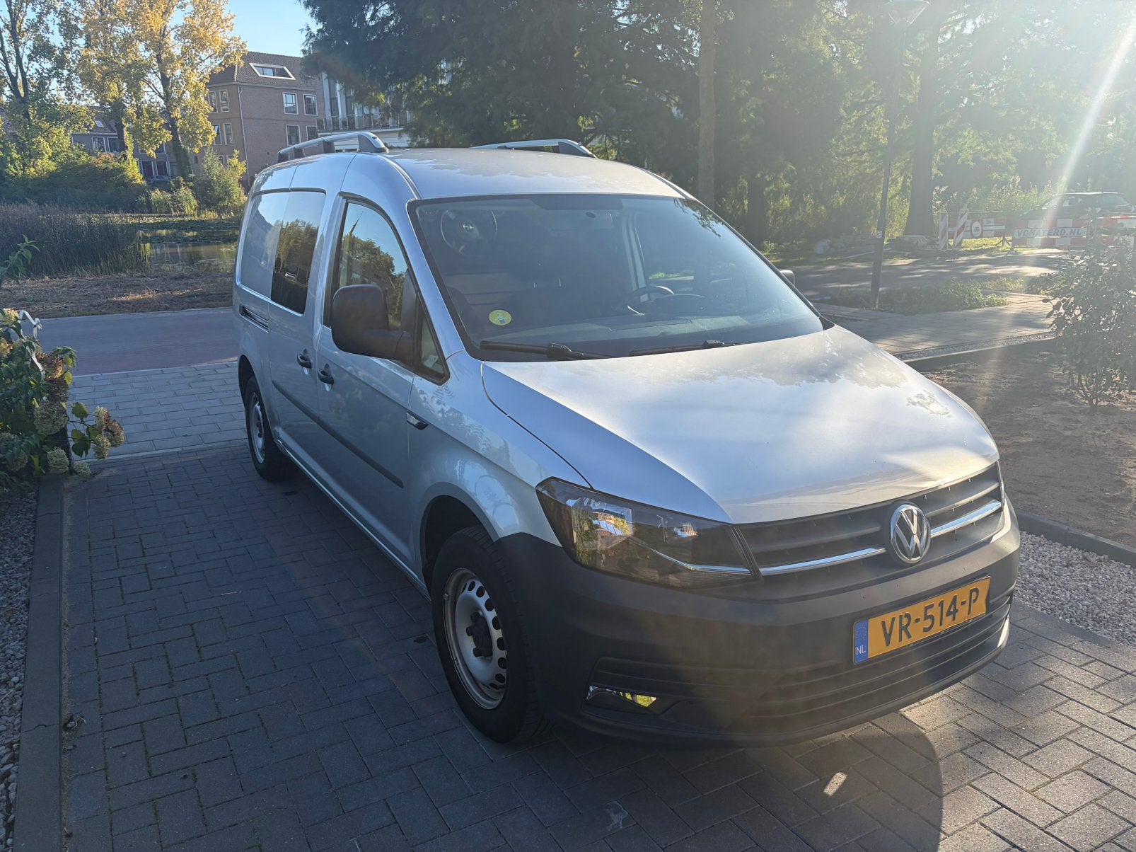 Volkswagen Caddy 1.6 D 75KW 2017 L2H1 MARGE, Auto's, Euro 5, Stof, Zwart, 4 cilinders